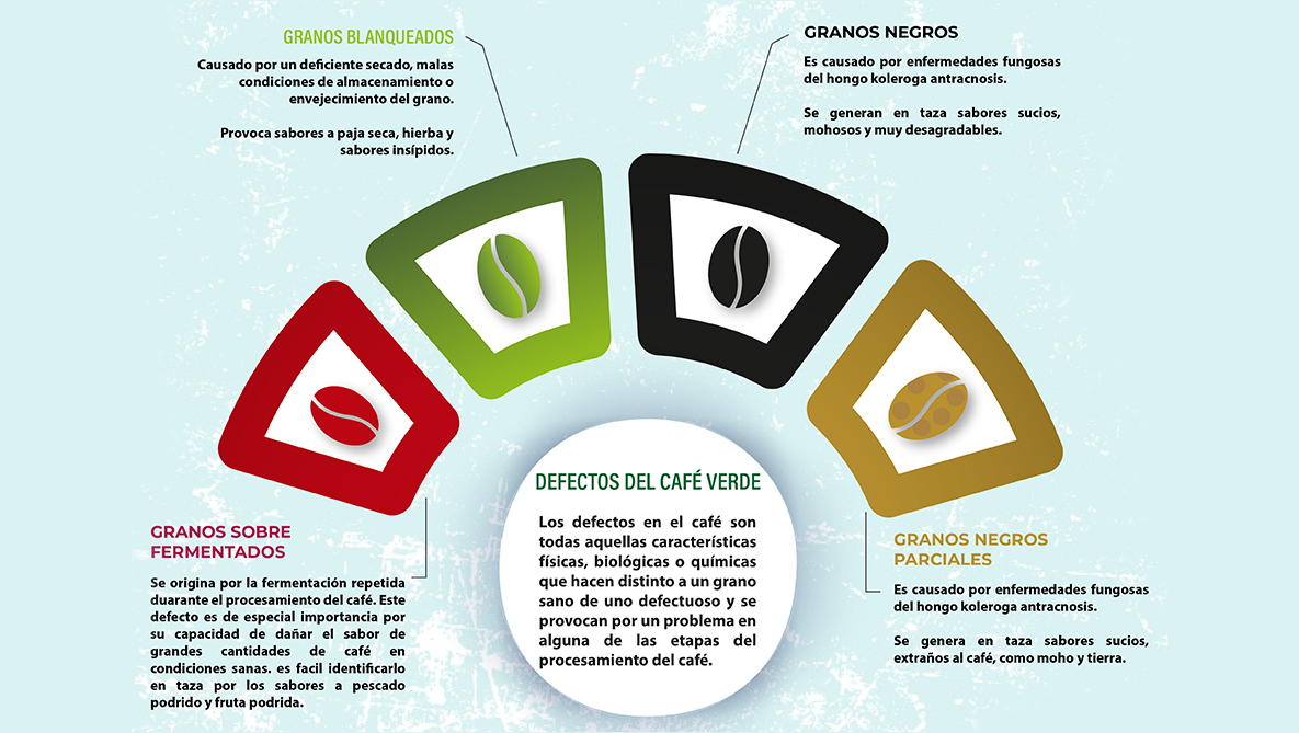Defectos del café
